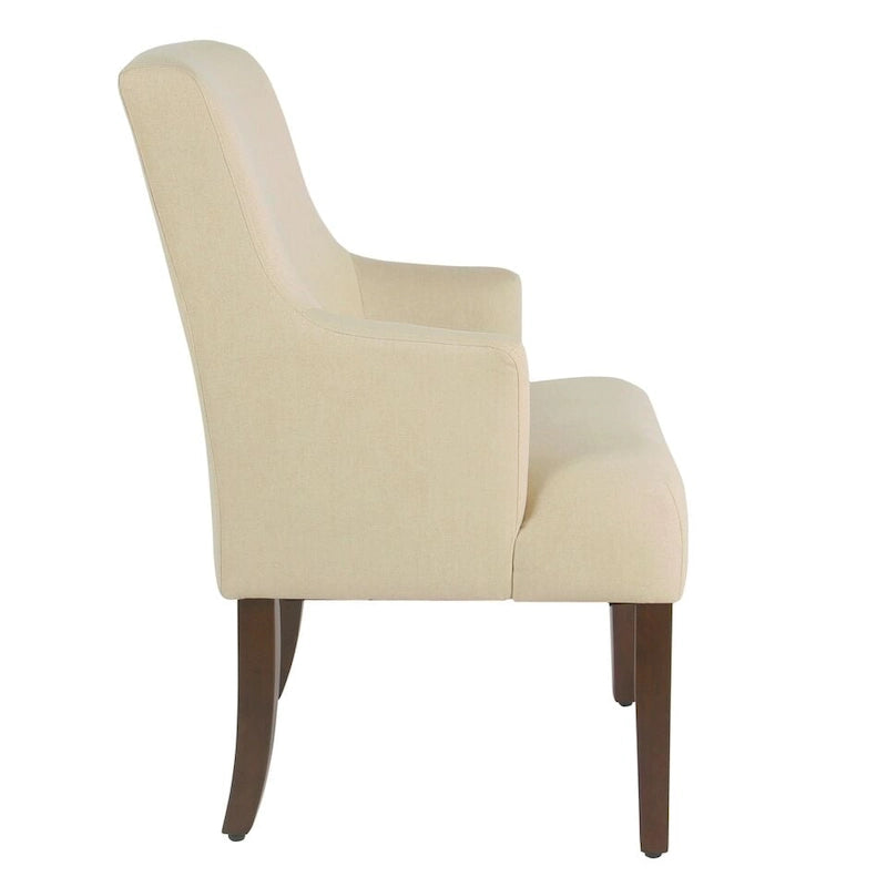HomePop Meredith Anywhere Chair - Stain Resistant Cream Fabric