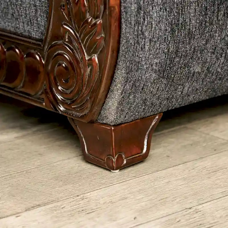 Mansuri Traditional Chenille Rolled Arms 2-Piece Sofa Set by Gracewood Hollow