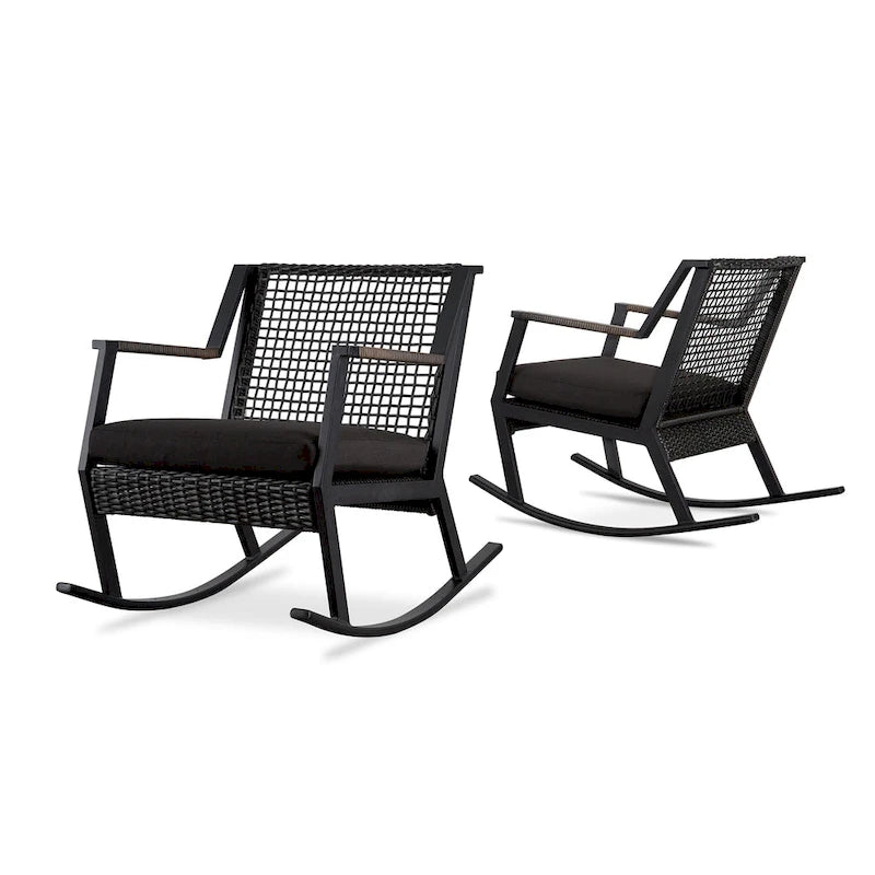 Calvin 25 Rocker Black (set of 2) by Real Flame