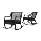 Calvin 25 Rocker Black (set of 2) by Real Flame