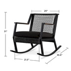 Calvin 25 Rocker Black (set of 2) by Real Flame