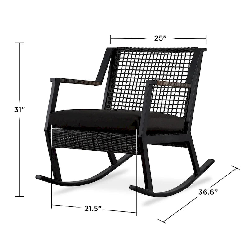 Calvin 25 Rocker Black (set of 2) by Real Flame