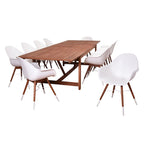 Amazonia Bonita 11 piece Extendable Rectangular Patio Dining Set