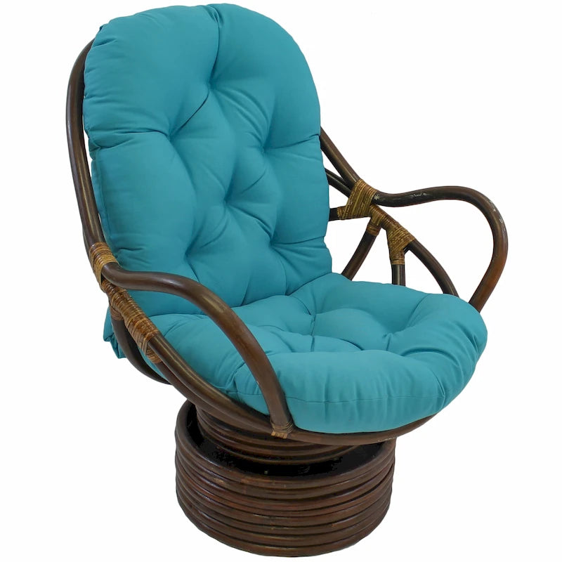 48-inch by 24-inch Twill Indoor Seat/Back Rocker Cushion (Cushion Only) - 48 x 24