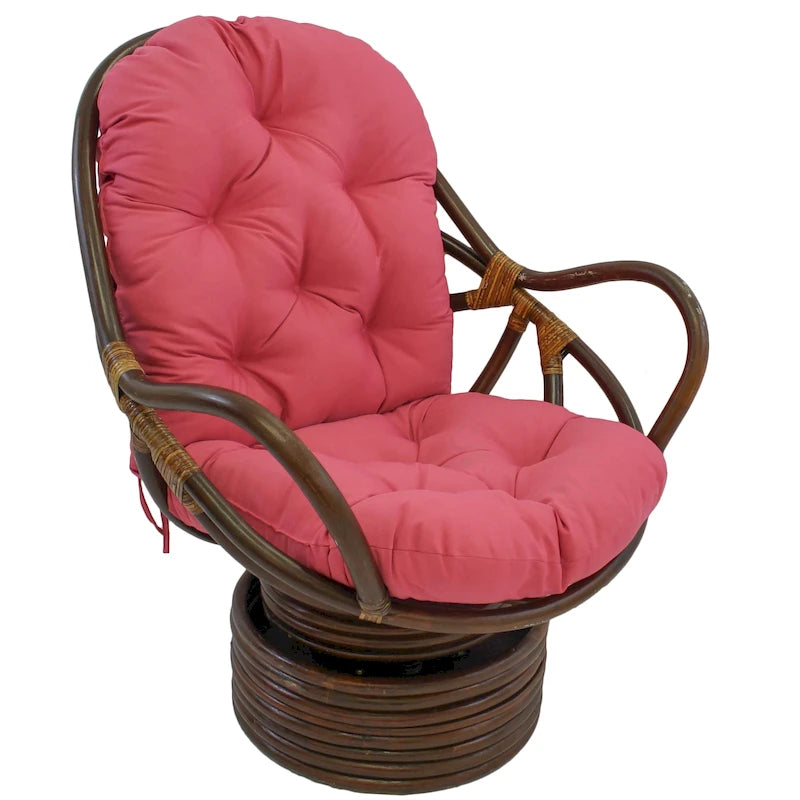 48-inch by 24-inch Twill Indoor Seat/Back Rocker Cushion (Cushion Only) - 48 x 24
