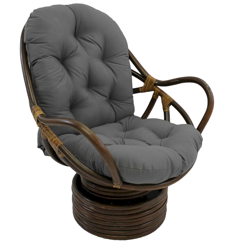 48-inch by 24-inch Twill Indoor Seat/Back Rocker Cushion (Cushion Only) - 48 x 24