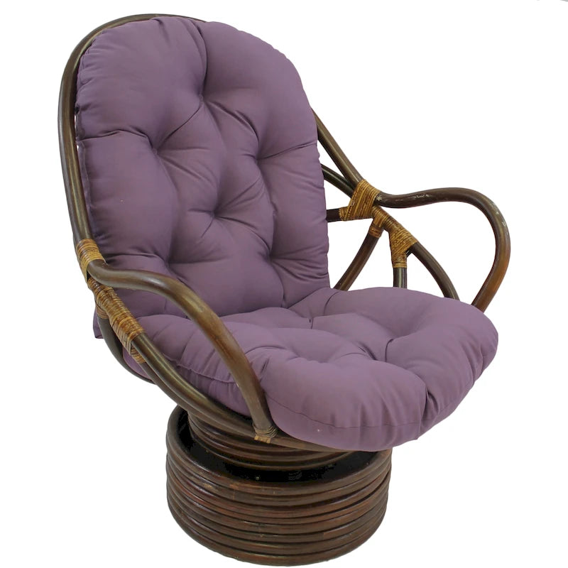 48-inch by 24-inch Twill Indoor Seat/Back Rocker Cushion (Cushion Only) - 48 x 24
