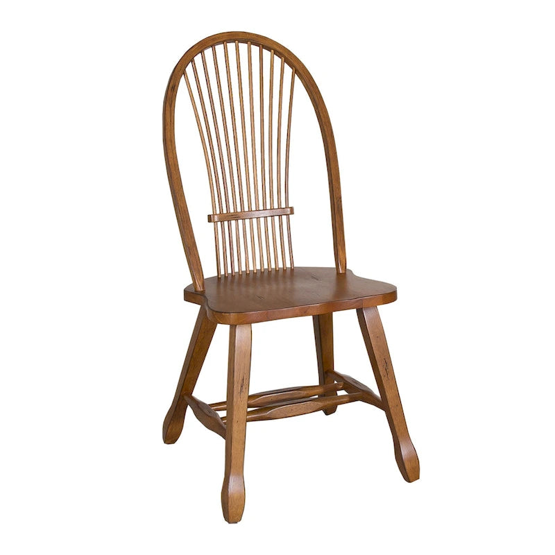 Treasures Rustic Oak 5-piece Sheaf Back Retractable Dinette Set
