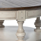 Morgan Creek Antique White Opt 3 Piece Set (1-Cocktail 2-End Tables)