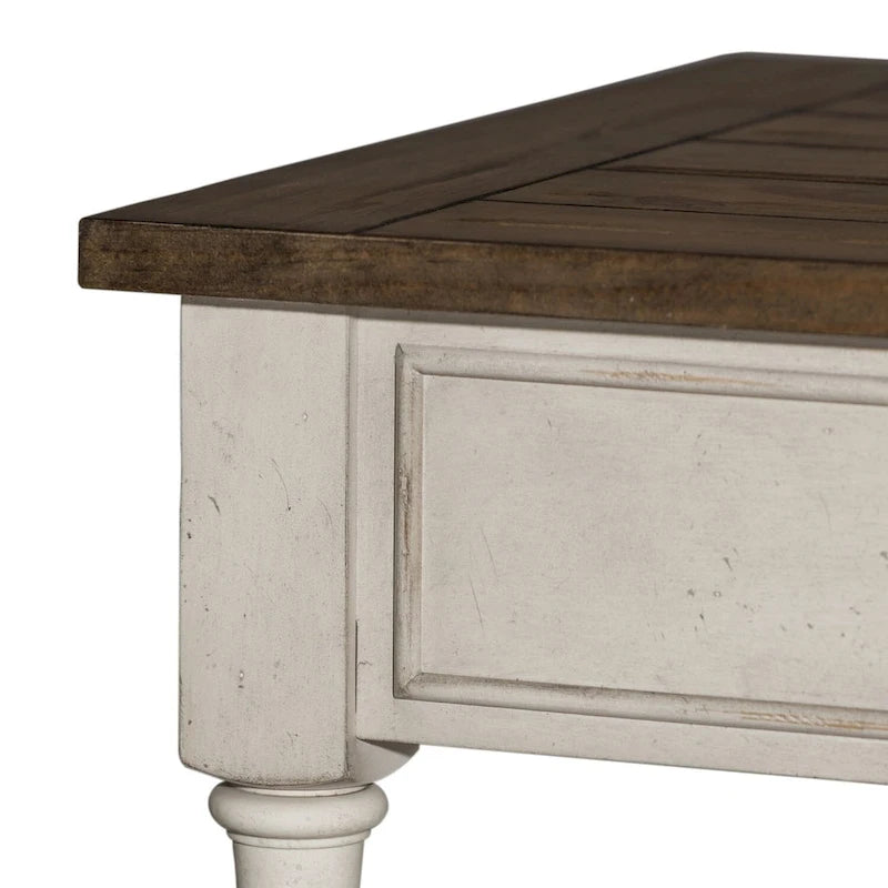 Morgan Creek Antique White Opt 3 Piece Set (1-Cocktail 2-End Tables)
