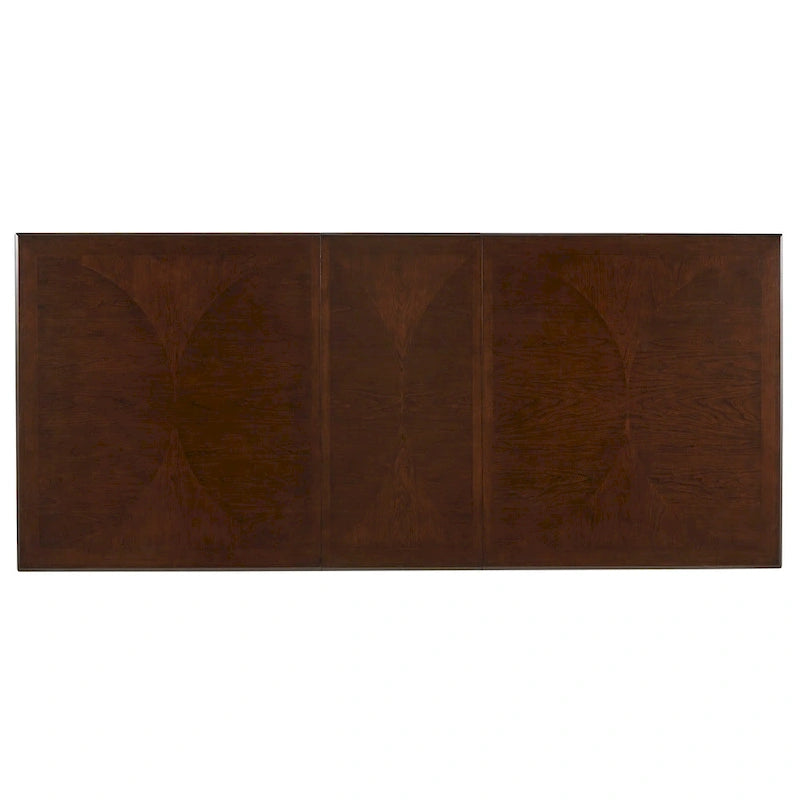Willa Dark Cherry Wood and Beige Fabric Extendable Rectangular Dining Set by iNSPIRE Q Classic