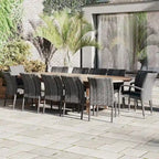 13pc Outdoor Patio Teak Extendible Dining Set - 13 Piece