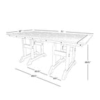 Polytrends Altura 7-Piece Poly Eco-Friendly All Weather Outdoor Dining Set with Armchairs