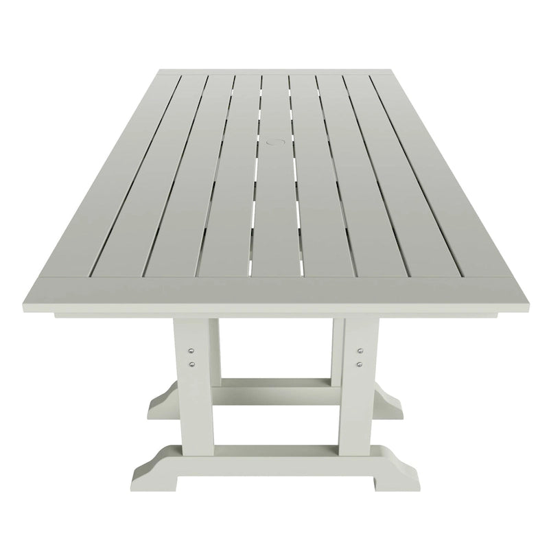 Polytrends Altura 7-Piece Poly Eco-Friendly All Weather Outdoor Dining Set with Armchairs