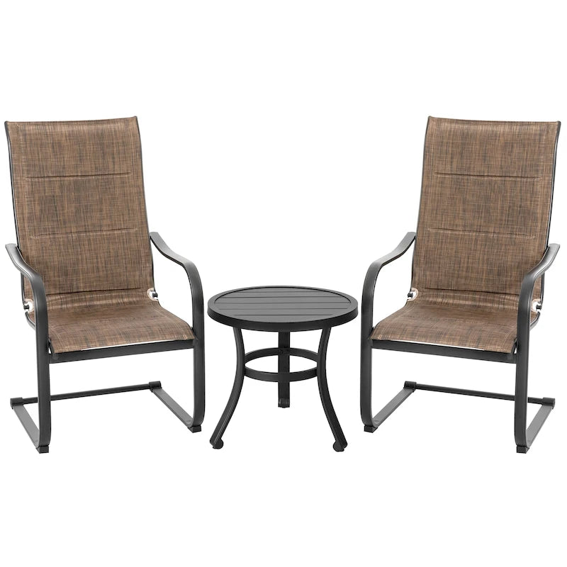 Outdoor Textilene Dining Set with 1.57 Umbrella Hole
