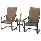 Outdoor Textilene Dining Set with 1.57 Umbrella Hole