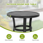 Outdoor Textilene Dining Set with 1.57 Umbrella Hole