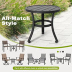 Outdoor Textilene Dining Set with 1.57 Umbrella Hole