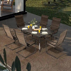 Outdoor Textilene Dining Set with 1.57 Umbrella Hole