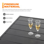 Outdoor Textilene Dining Set with 1.57 Umbrella Hole