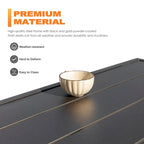 Outdoor Textilene Dining Set with 1.57 Umbrella Hole
