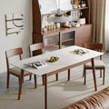 Tavolo da pranzo Nestfair Solid Oak Meet con finitura in marmo - N/A