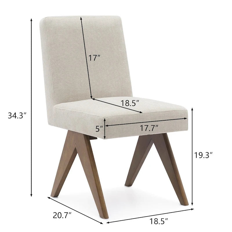 Mid Century Modern Dining Chair (Set of 2)