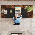 Office Executive Desk with Storage Shelf, Business Workstation, Writing Desk for the boss room