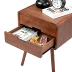 Mid-Century Solid Wood Nightstands For Bedroom