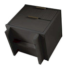 Manhattan Comfort Granville Mid Century Solid Wood 2 Drawer Nightstand Set of 2