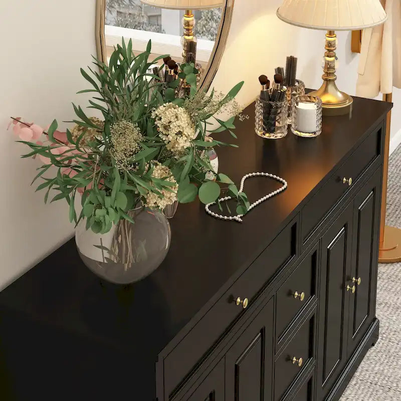 Bookcase Storage Cabinet Lacquered Buffet Sideboard Dresser