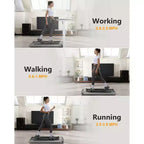 2.25 HP Folding Treadmill, Electric Treadmill for Home Office, Space Saving Treadmill, No Assembly Needed Portable Treadmill for Office Home Exercise