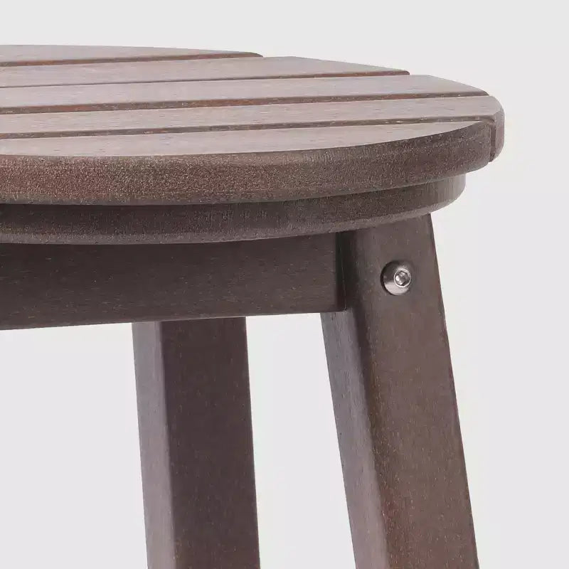 WestinTrends Malibu 24 Sgabello da bancone rotondo senza schienale in HDPE per esterni (Set da 2)