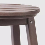 WestinTrends Malibu 24 Sgabello da bancone rotondo senza schienale in HDPE per esterni (Set da 2)