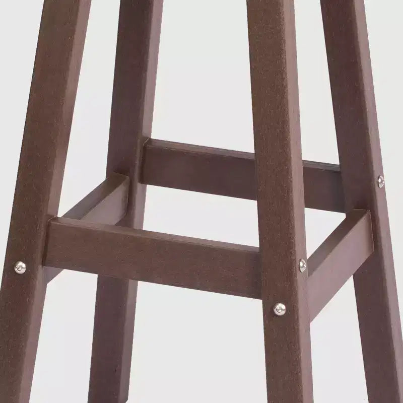 WestinTrends Malibu 24 Sgabello da bancone rotondo senza schienale in HDPE per esterni (Set da 2)