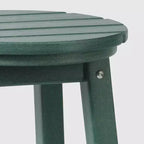 WestinTrends Malibu 24 Sgabello da bancone rotondo senza schienale in HDPE per esterni (Set da 2)