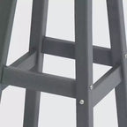 WestinTrends Malibu 24 Sgabello da bancone rotondo senza schienale in HDPE per esterni (Set da 2)