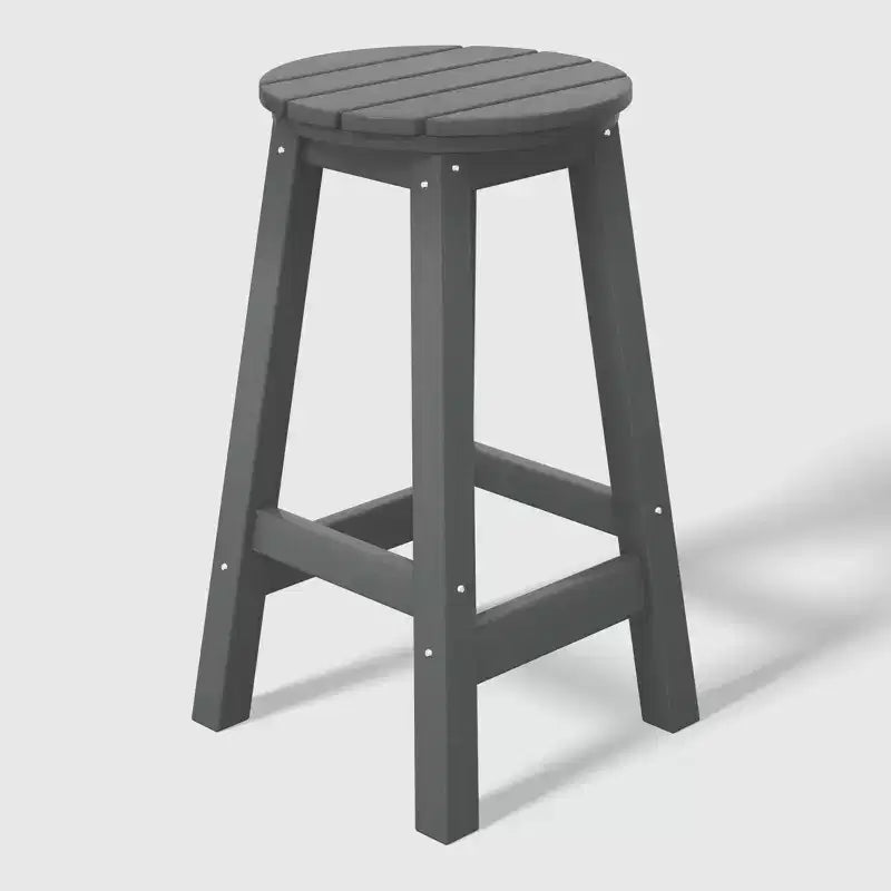 WestinTrends Malibu 24 Sgabello da bancone rotondo senza schienale in HDPE per esterni (Set da 2)