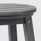 WestinTrends Malibu 24 Sgabello da bancone rotondo senza schienale in HDPE per esterni (Set da 2)