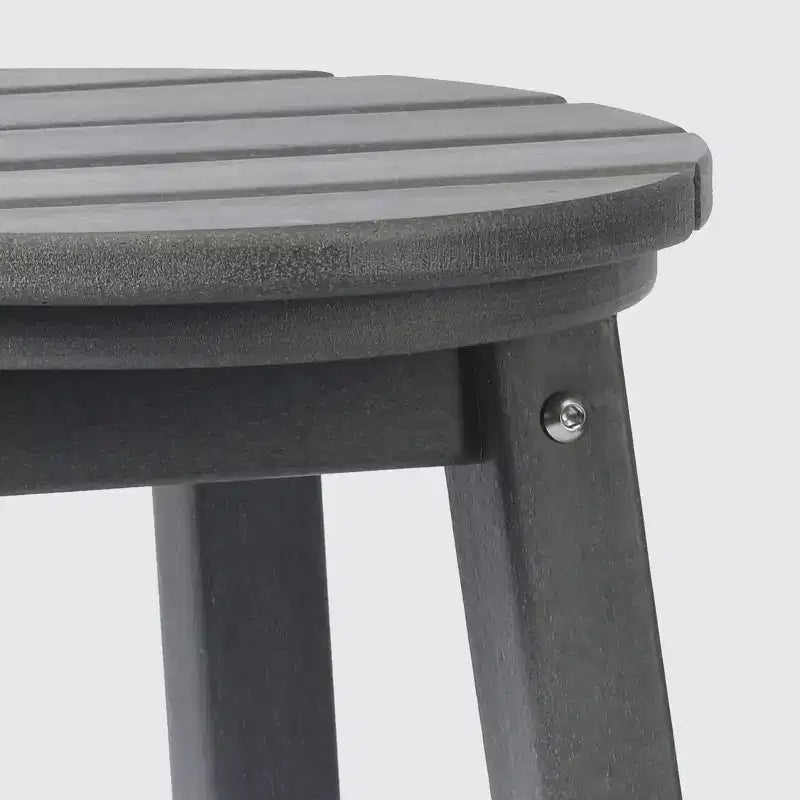 WestinTrends Malibu 24 Sgabello da bancone rotondo senza schienale in HDPE per esterni (Set da 2)