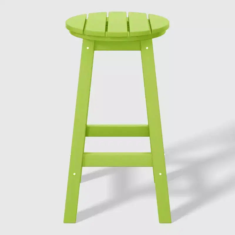 WestinTrends Malibu 24 Sgabello da bancone rotondo senza schienale in HDPE per esterni (Set da 2)