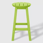 WestinTrends Malibu 24 Sgabello da bancone rotondo senza schienale in HDPE per esterni (Set da 2)