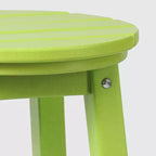 WestinTrends Malibu 24 Sgabello da bancone rotondo senza schienale in HDPE per esterni (Set da 2)