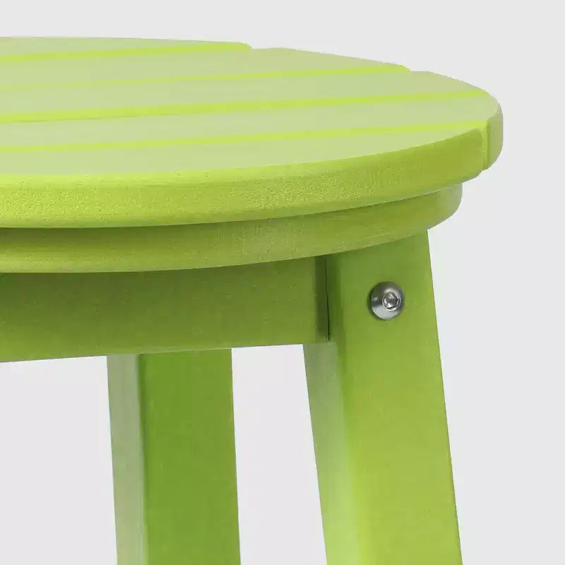 WestinTrends Malibu 24 Sgabello da bancone rotondo senza schienale in HDPE per esterni (Set da 2)