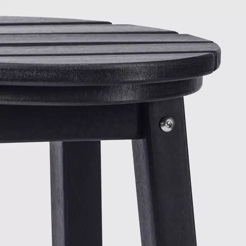 WestinTrends Malibu 24 Sgabello da bancone rotondo senza schienale in HDPE per esterni (Set da 2)