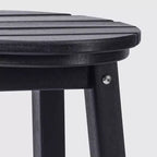 WestinTrends Malibu 24 Sgabello da bancone rotondo senza schienale in HDPE per esterni (Set da 2)