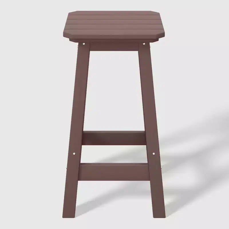 WestinTrends Malibu 24 All Weather Hdpe Outdoor Patio Square Backless Counter Stool (Set of 3)