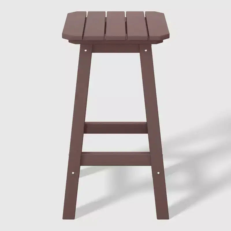WestinTrends Malibu 24 All Weather Hdpe Outdoor Patio Square Backless Counter Stool (Set of 3)