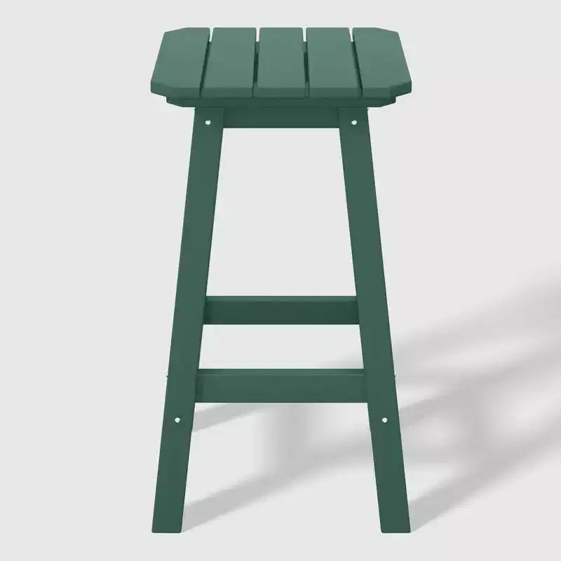 WestinTrends Malibu 24 All Weather Hdpe Outdoor Patio Square Backless Counter Stool (Set of 3)