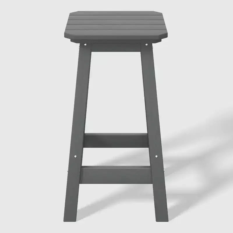 WestinTrends Malibu 24 All Weather Hdpe Outdoor Patio Square Backless Counter Stool (Set of 3)